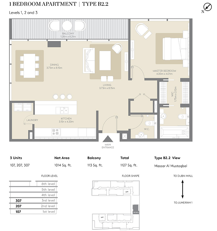Floor Plans | Meraas City Walk Apartments - Residential ...